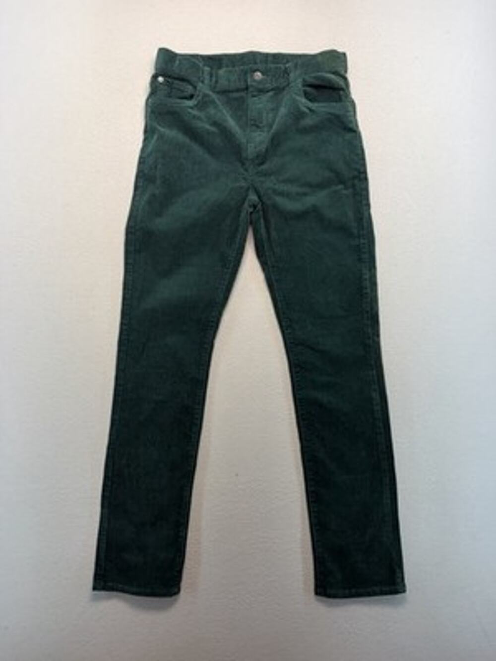Place boys Green Corduroy Stretch Pants Size 16 winter woodsman preppy holiday